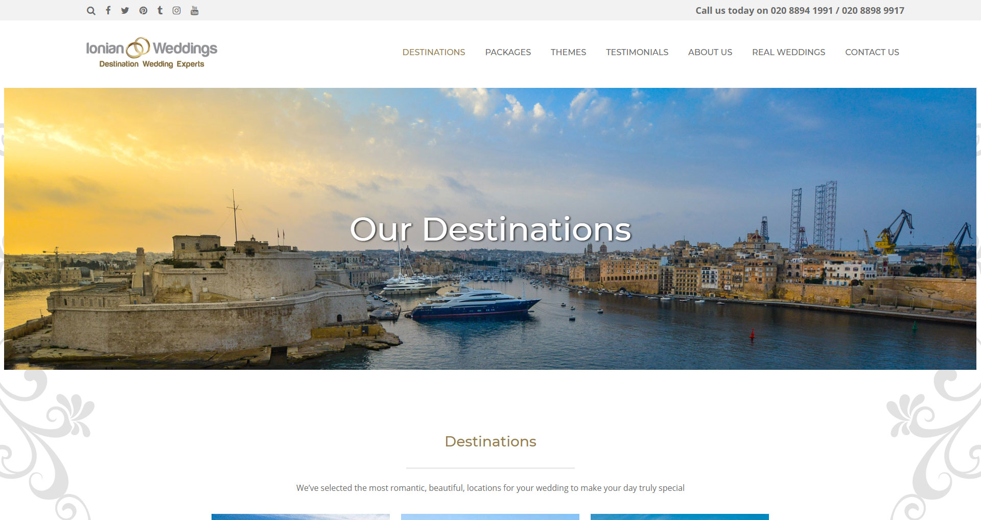 Ionian Destinations Page